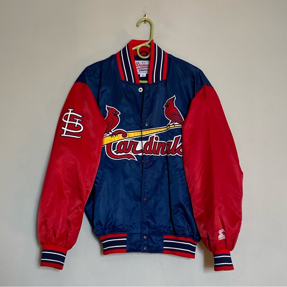 Vintage STL Cardinals satin bomber jacket